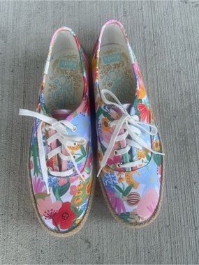 Keds x Rifle Paper Co. Triple Kick Platform Espadrille Sneakers